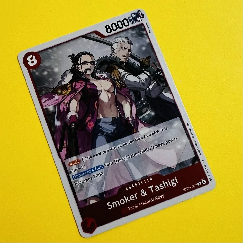 One Piece CCG‎ Smoker & Tashigi EB04-003 Character Card 8000 Power 8 Cost Rush